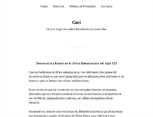 Tablet Screenshot of caei.com.ar